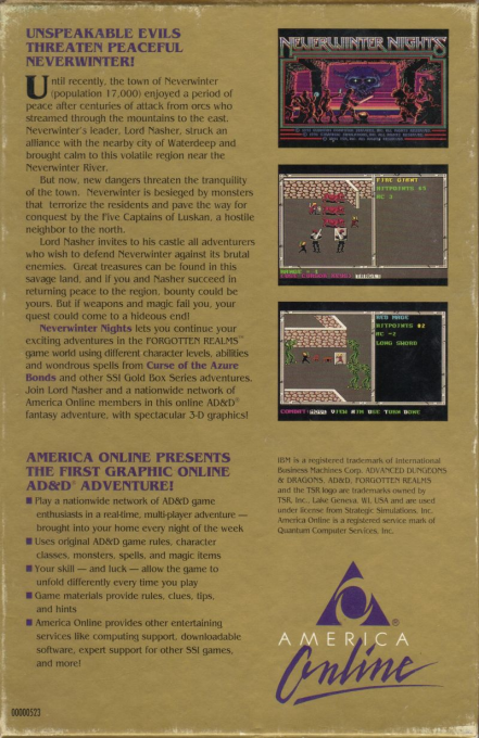 Neverwinter Nights — box-2D-back (US)