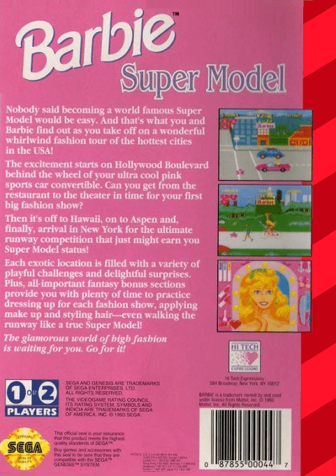 Barbie - Super Model — box-2D-back (US)
