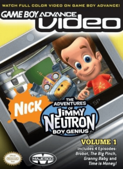 Game Boy Advance Video - The Adventures Of Jimmy Neutron Boy Genius - Volume 1 box art