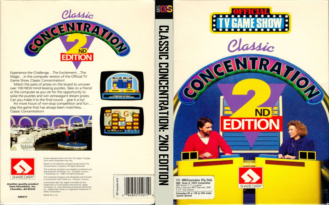 Classic Concentration - 2nd Edition — box-texture (US)