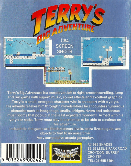 Terry's Big Adventure — box-2D-back (EU)