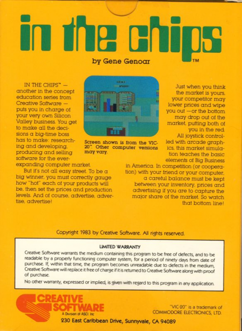 In the Chips — box-2D-back (US)