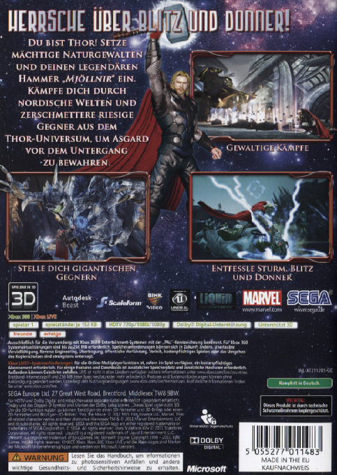 Thor - God of Thunder — box-2D-back (DE)