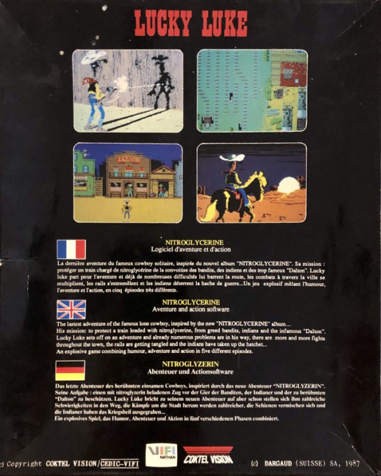 Lucky Luke - Nitroglycérine — box-2D-back (EU)