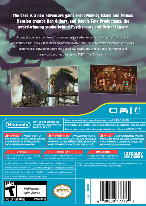 Cave, The — box-2D-back (US)