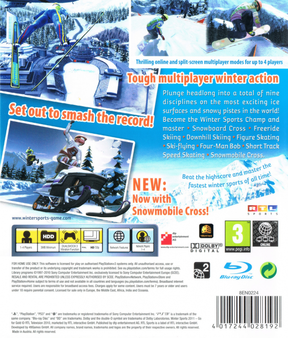 Winter Sports 2011 - Go for Gold — box-2D-back (EU)