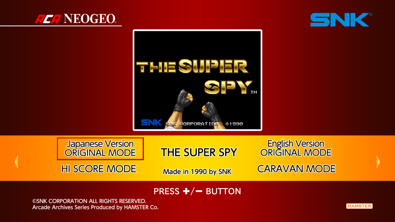 Aca Neogeo The Super Spy — sstitle (WOR)