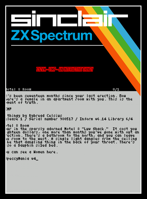 ZxZvm - Limp - An Interactive Thingy box art