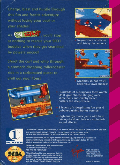Cool Spot — box-2D-back (US)