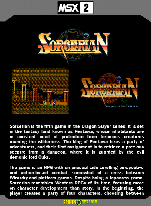 Sorcerian — box-2D-back (SS)