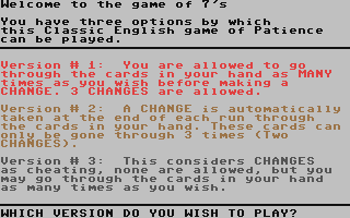 Patience - The Game Of 7's — sstitle (WOR)