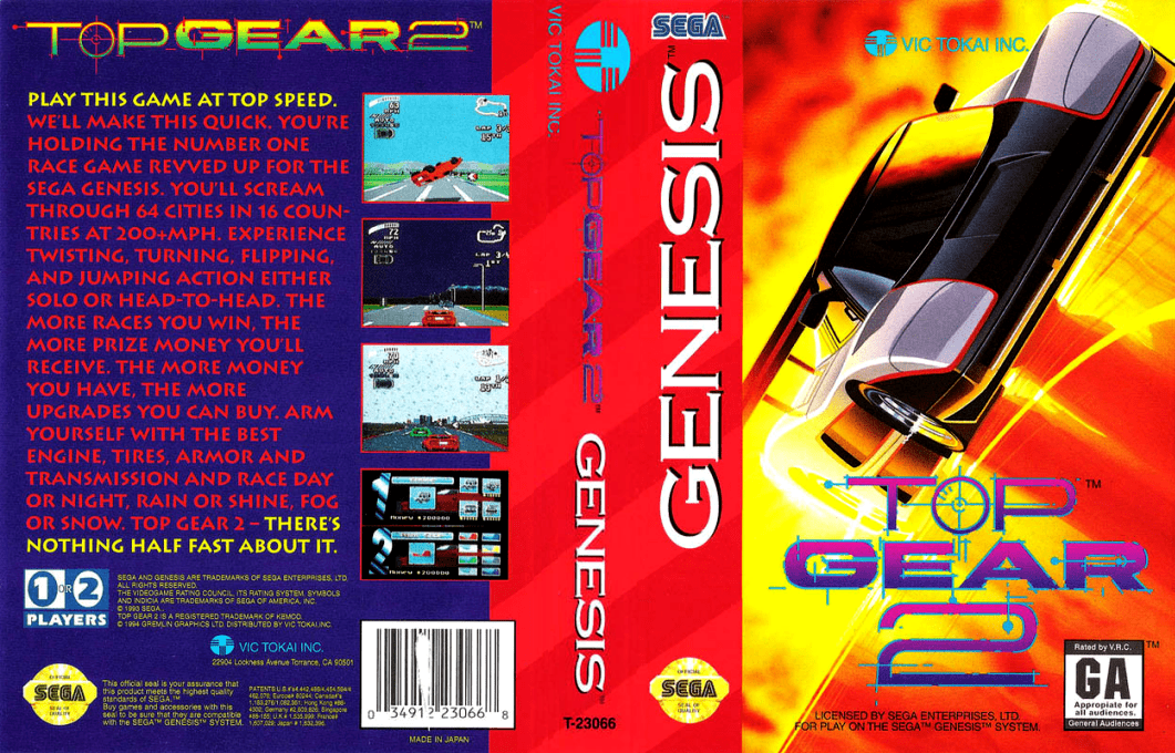 Top Gear 2 — box-texture (US)
