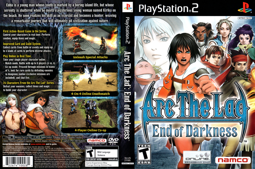 Arc the Lad - Generation — box-texture (US)