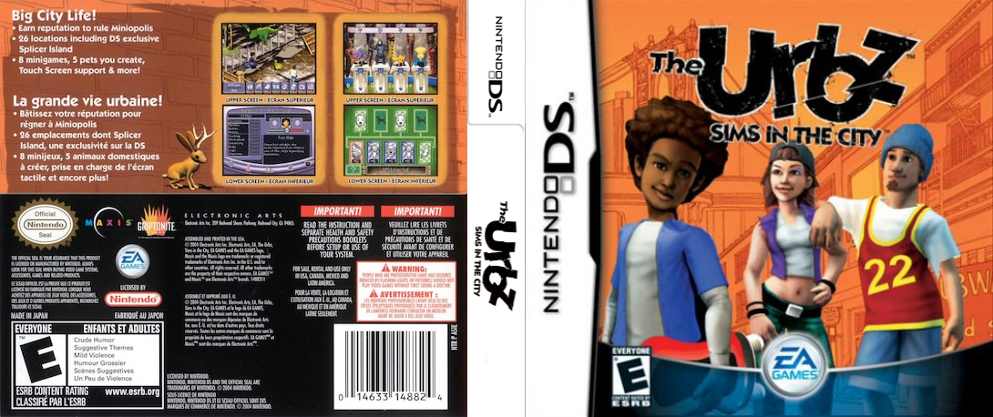 Urbz, The - Sims in the City — box-texture (US)