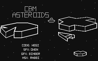 CBM Asteroids — sstitle (WOR)