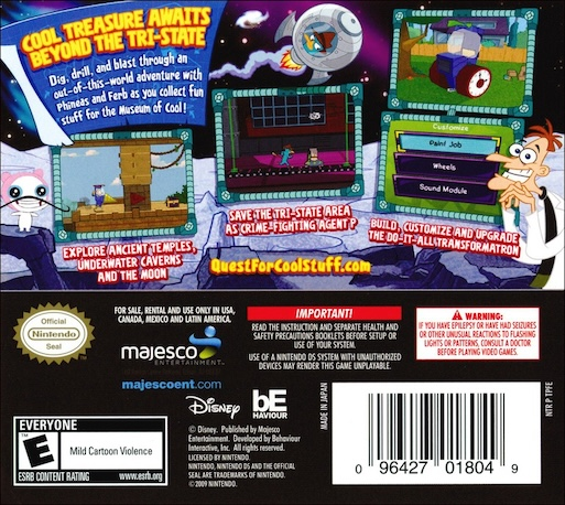 Phineas and Ferb - Quest for Cool Stuff — box-2D-back (US)