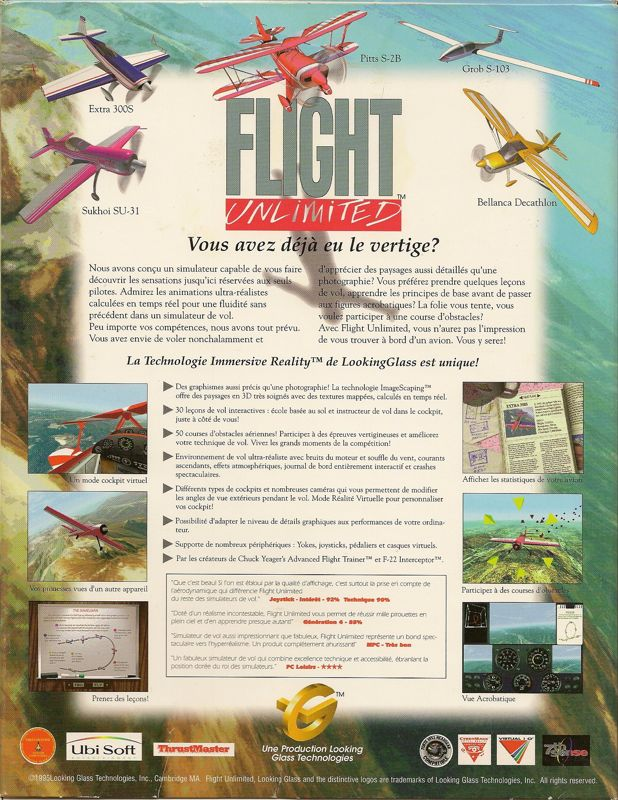 Flight Unlimited — box-2D-back (FR)