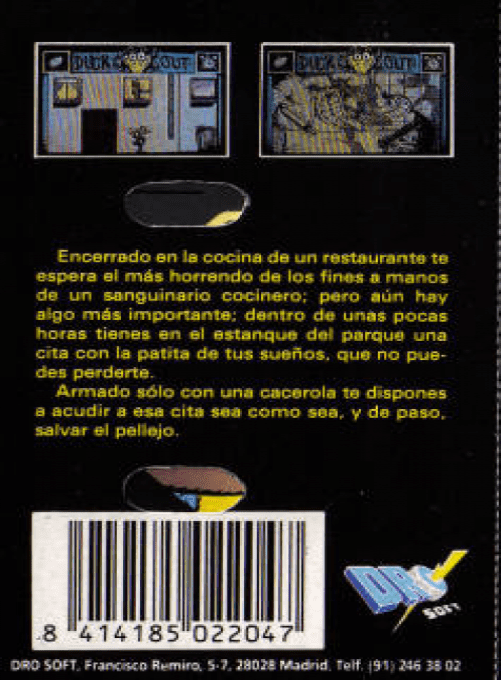 Duck Out! — box-2D-back (WOR)