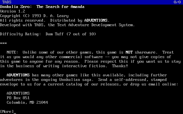 Unnkulia Zero : The Search for Amanda — sstitle (WOR)