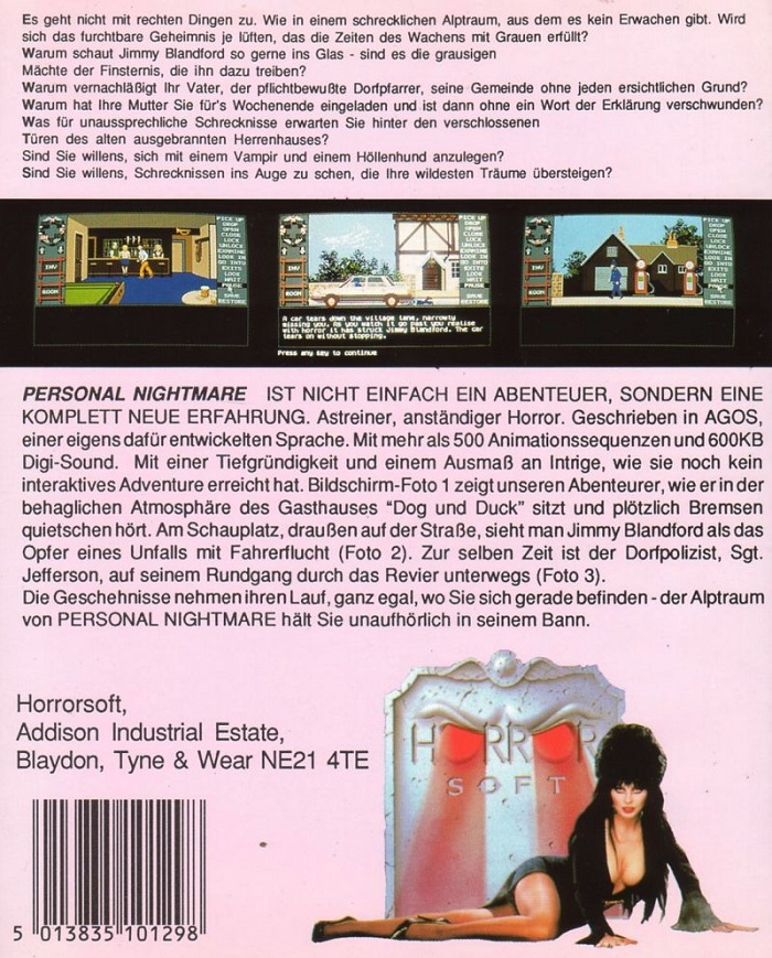 Personal Nightmare — box-2D-back (WOR)