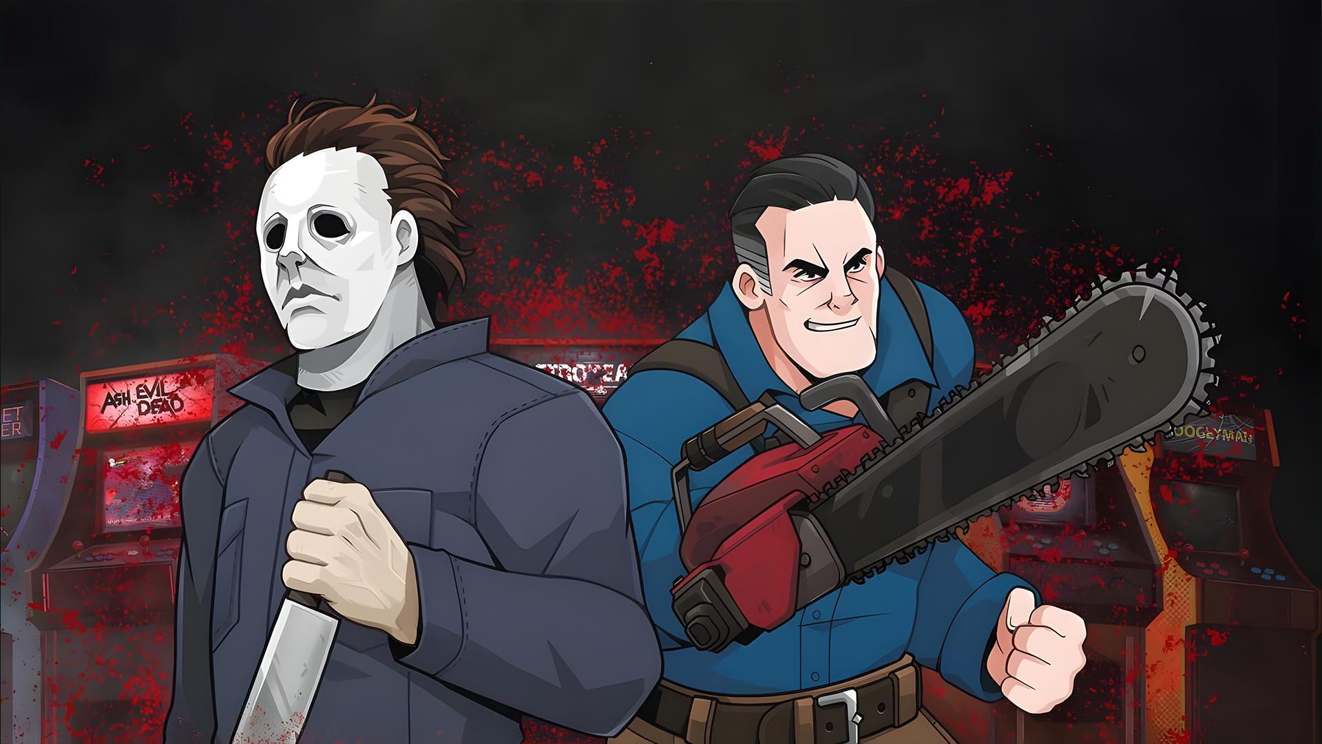 RetroRealms Double Feature: Halloween and Ash vs Evil Dead — fanart