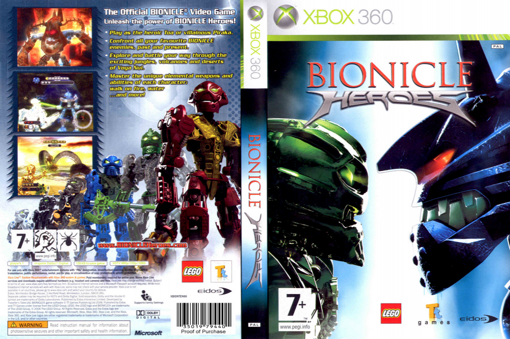 Bionicle Heroes — box-texture (EU)