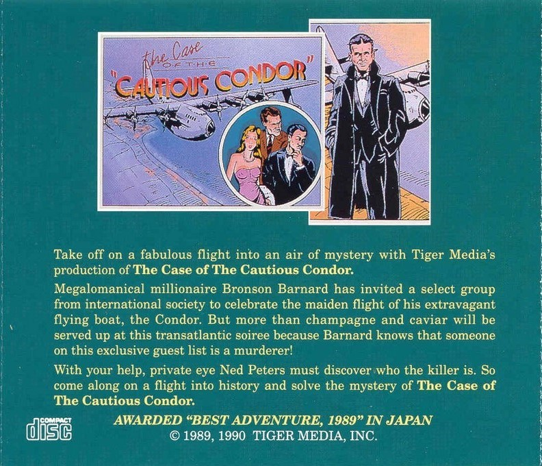 Case of the Cautious Condor, The — box-2D-back (US)
