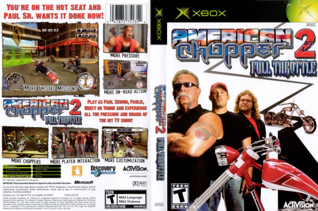 American Chopper 2 - Full Throttle — box-texture (US)