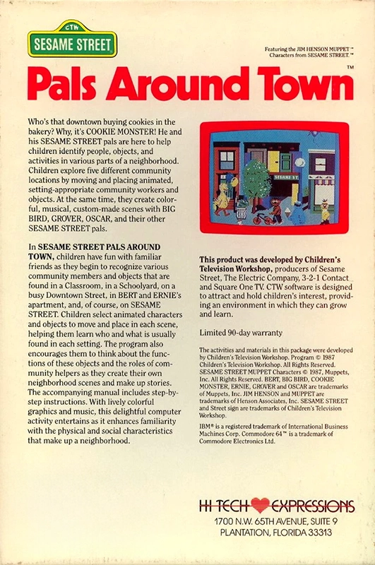 Sesame Street - Pals Around Town — box-2D-back (US)