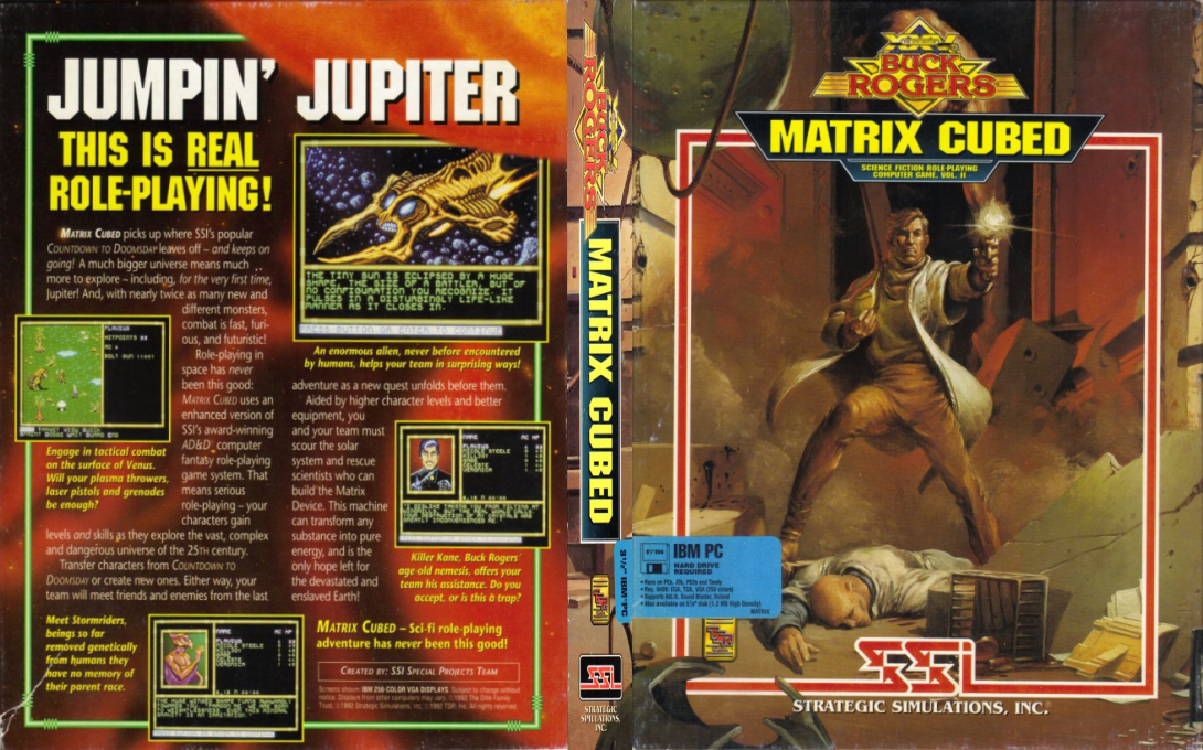 Buck Rogers - Matrix Cubed — box-texture (US)