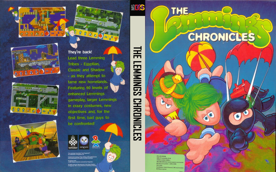 All New World of Lemmings — box-texture (US)