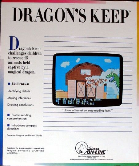 Dragon's Keep — box-2D-back (US)