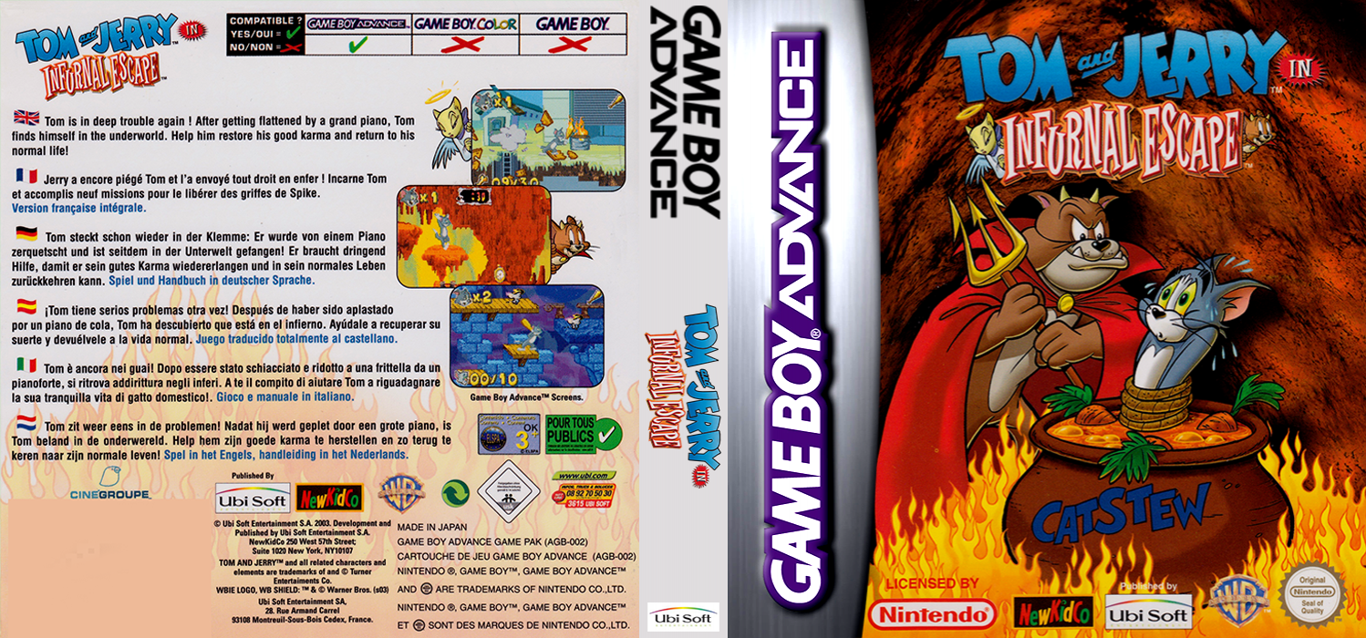 Tom and Jerry in Infurnal Escape — box-texture (EU)