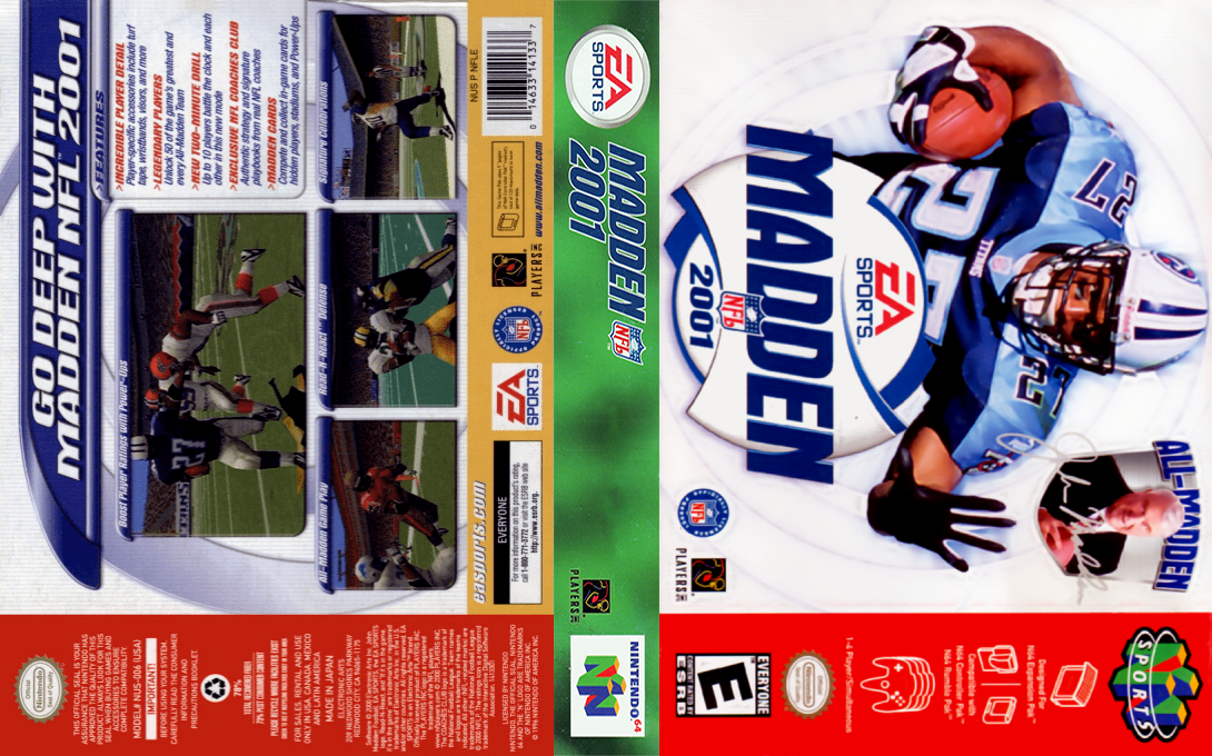 Madden NFL 2001 — box-texture (US)