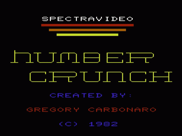 Number Crunch — sstitle (WOR)
