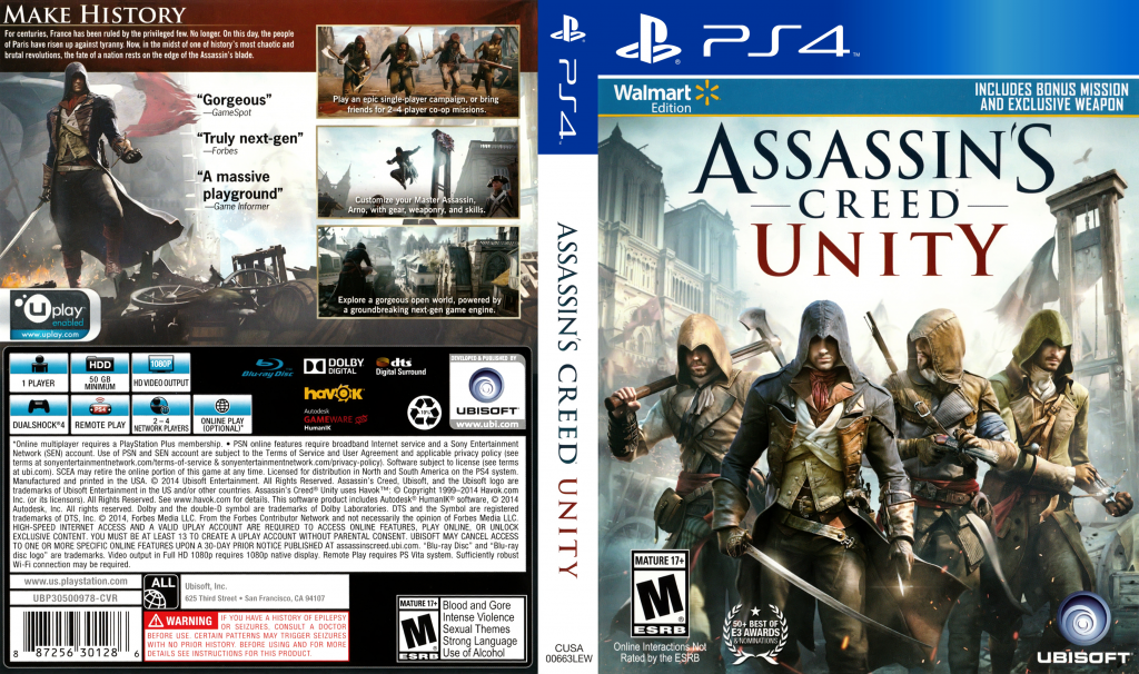 Assassin's Creed : Unity — box-texture (US)