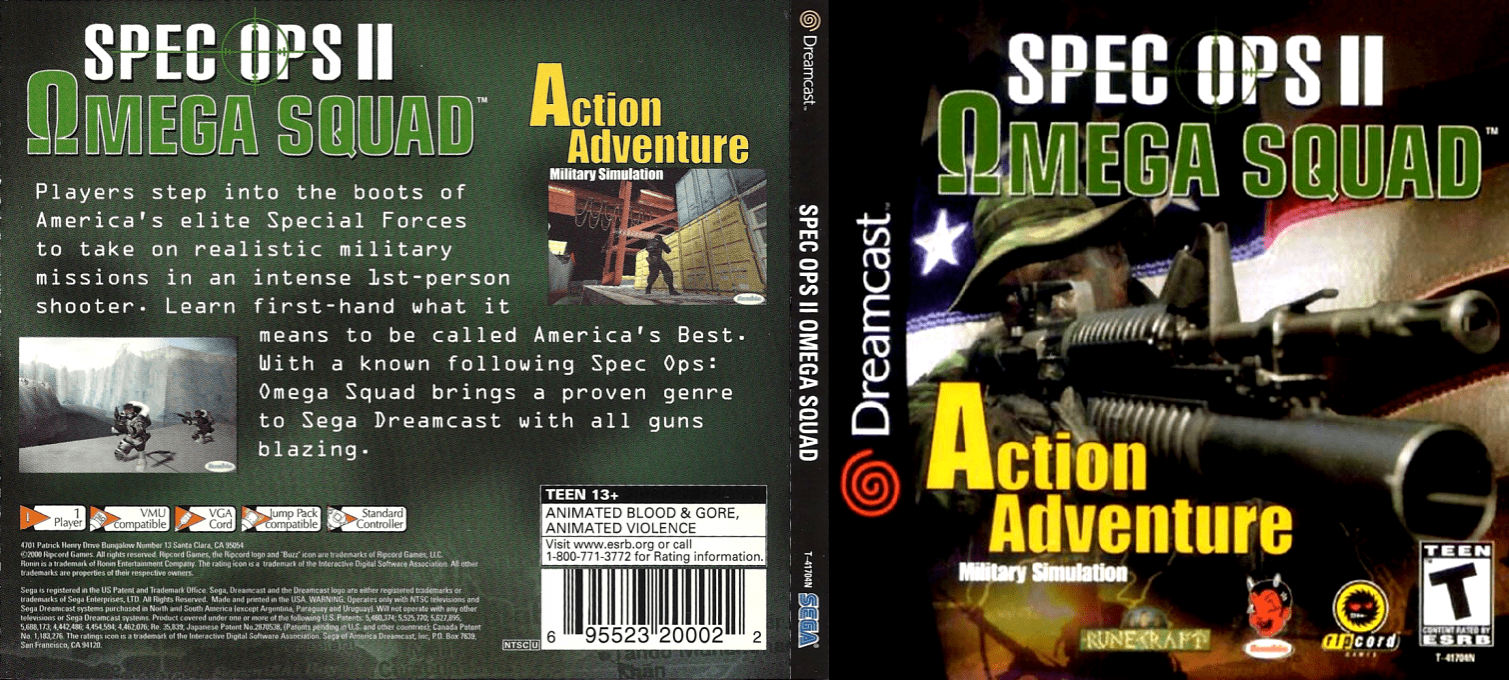 Spec Ops II - Omega Squad — box-texture (US)