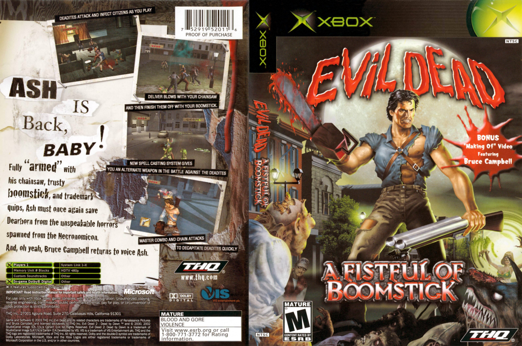 Evil Dead - A Fistful of Boomstick — box-texture (US)