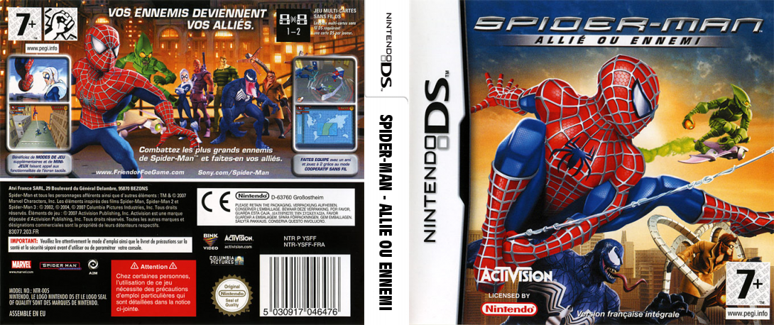 Spider-Man - Friend or Foe — box-texture (FR)