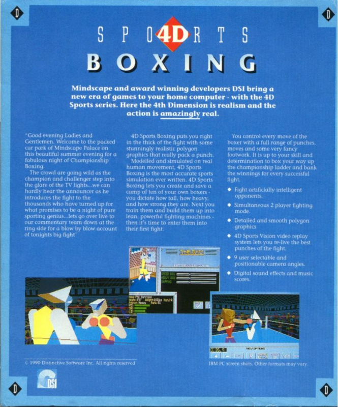 4D Sports Boxing — box-2D-back (EU)