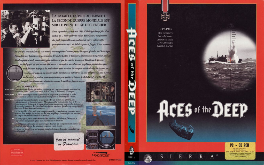 Aces Of The Deep — box-texture (FR)