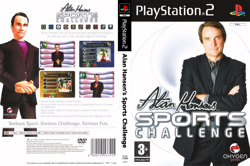 Alan Hansen's Sports Challenge — box-texture (EU)