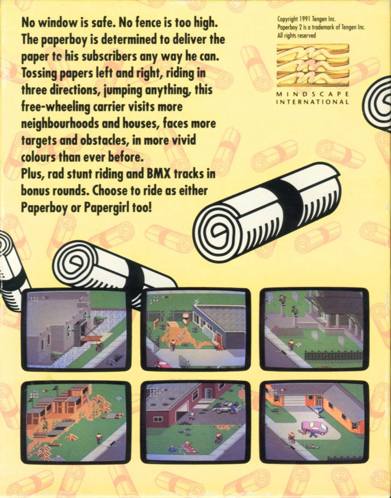 Paperboy 2 — box-2D-back (EU)