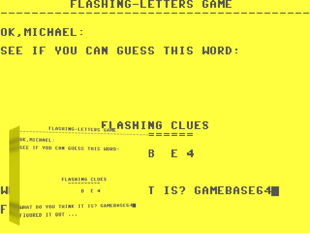 Flashing-Letters Game — mixrbv2 (WOR)