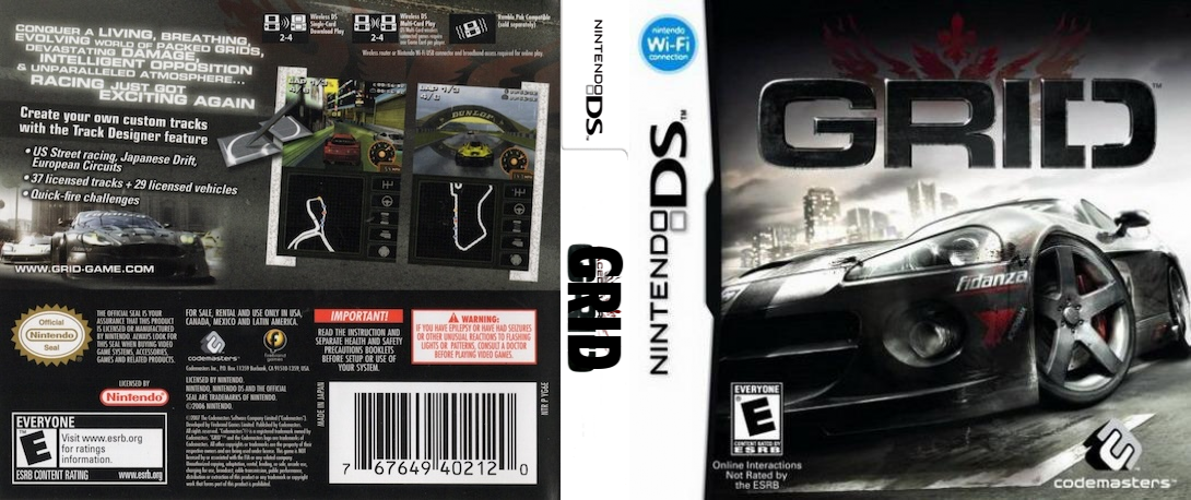 Race Driver - Grid — box-texture (US)