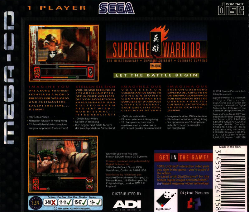 Supreme Warrior — box-2D-back (EU)
