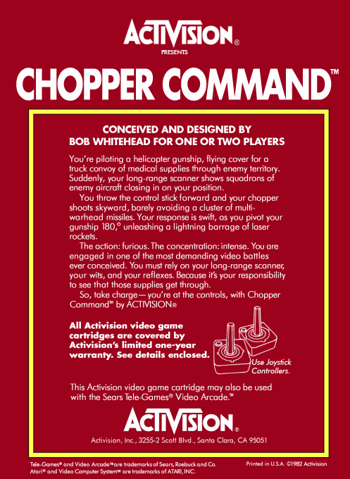 Chopper Command — box-2D-back (CUS)