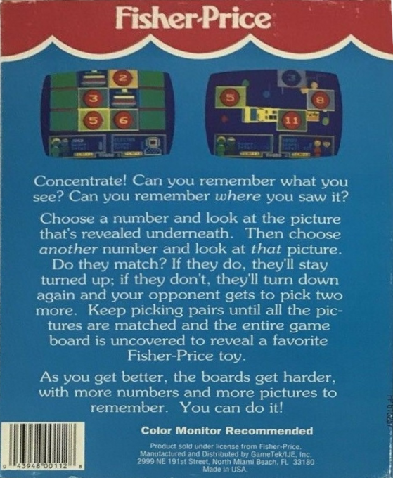 I Can Remember — box-2D-back (US)