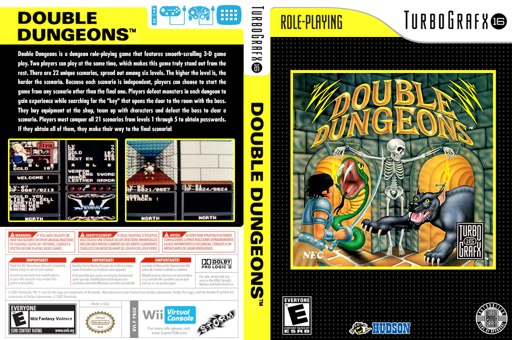 Double Dungeons — box-texture (US)