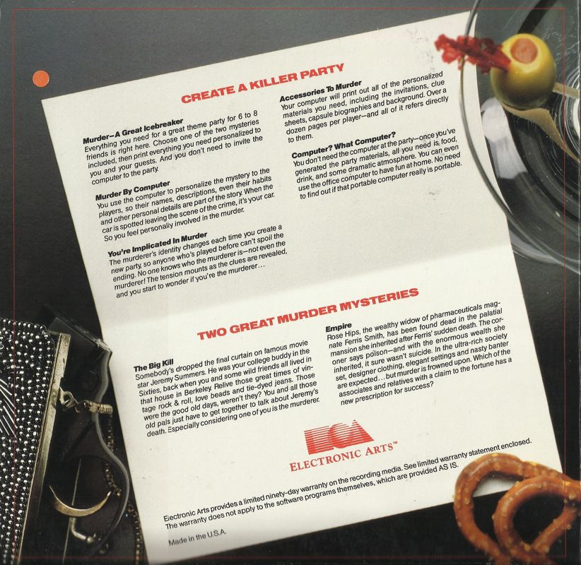 Make Your Own Murder Party — box-2D-back (US)
